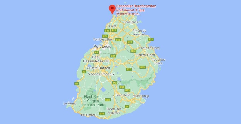 canonnier beachcomber location map